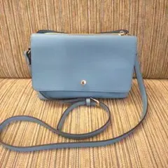 ブルー 合成皮革 ショルダーバッグのサムネイル
