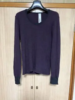 ATTACHMENT パープル 長袖ニット