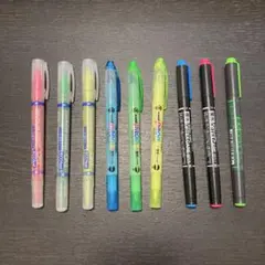 蛍光ペン ９本