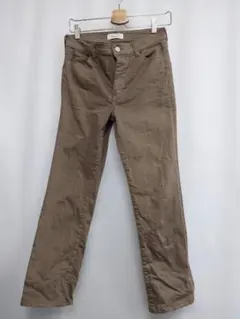 【美品】Mila Owen ミラオーウェン カラーデニムパンツ モカベージュ 2