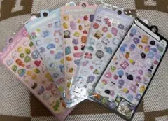 可愛い キャラクターシール 5シートセット
