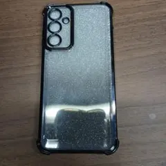 GALAXY A25 ラメ入り スマホケース ブラックのサムネイル