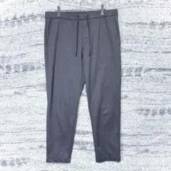グローバルワーク ジャージ素材 ストレッチ テーパード イージーパンツ L