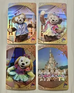 香港ディズニー 20周年 カード ダッフィー シェリーメイ クッキーアン