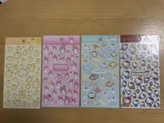 サンリオ　箔押しシール　4種