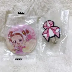 新品★おジャ魔女どれみ 缶バッジ 前髪クリップ 2点セット★
