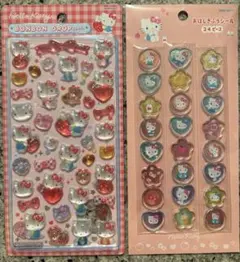 最安値⭐︎正規品⭐︎ボンボンドロップシール サンリオ 第二弾 赤キティ＆おはじきふう