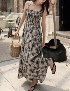SHEIN カジュアル 花柄　フローラルプリント ドレス キャミワンピース