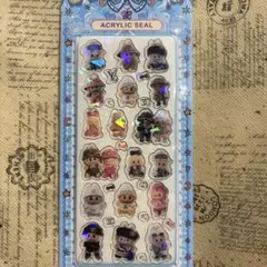 毎日発送 匿名配送 即購入OK オーロラ　ホログラム加工　アクリルシール　ラブブ