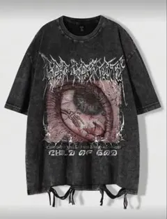 オーバーサイズTシャツ ダークグレー ブラック