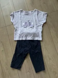 半袖パジャマ　ユニコーン　パープル　110cm