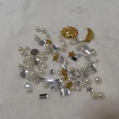 太陽　月　パール　ビーズまとめて