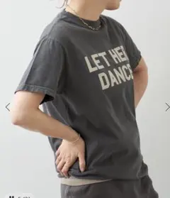 LET HER DANCE Tシャツ ロゴT シミありのサムネイル