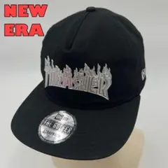 【即完売品】NEW ERA THRASHER コラボ メタリック炎ロゴ キャップ