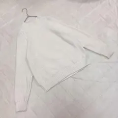 ロペピクニック ＊ ハイネック ニット セーター 白系 38(M) ラグラン袖のサムネイル