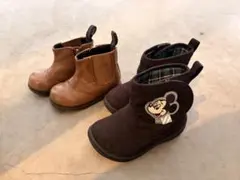 プティマイン ブーツ　ミッキー　ブーツ　2足