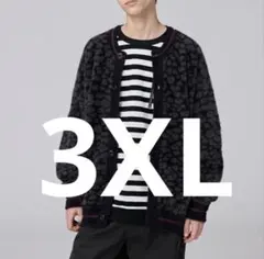 完売品【GU×UNDERCOVER／3XL】シャギークルーネックカーディガン