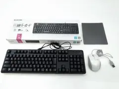 エレコム有線キーボード TK-FCM104BK M-BL27UB マウスセット★