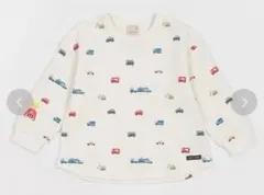 petit main TOMICAワッフル総柄長袖Tシャツ トミカ ロンT