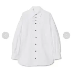 未使用タグ付き　Re.Verofonna ピンタックギャザースリーブシャツ