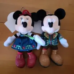 ミッキーのマジカルミュージックワールド　ミッキー　ミニー　ぬいぐるみバッジ