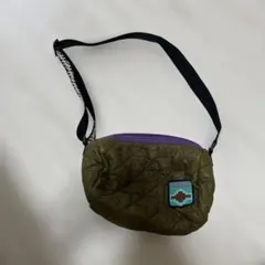 ROXY ショルダーバッグ キルティング カーキ パープル