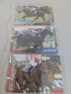 サラブレッドホース　コレクション 　ツインウエハース　カード　3枚セット