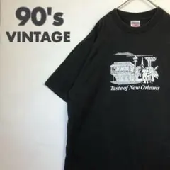 2578 90s シングルステッチ USA製　ニューオーリンズ　Tシャツ　黒