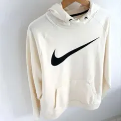NIKE【DRI-FIT】パーカー XL オフホワイト（ポリ39%＋綿61%）のサムネイル