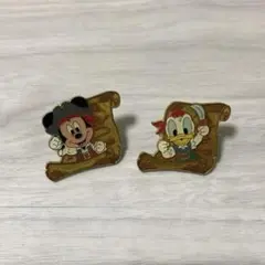 東京ディズニーランド ミッキー ドナルド ピンバッジ