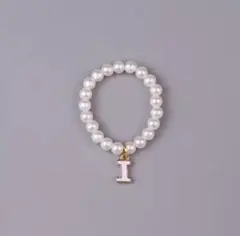 Labubu 10cmサイズ向け・イニシャル「I」付きミニネックレス