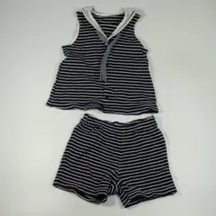CELEC ストライプ タンクトップ＆ショートパンツセット 80cmのサムネイル
