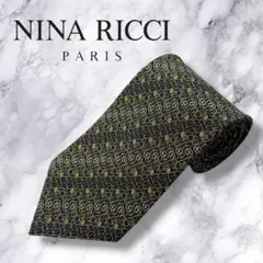 【新品】ニナリッチ ネクタイ シルク100% 総柄 NINA RICCI 高級感
