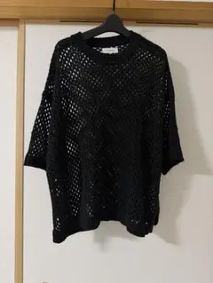 CITY SHOP ラメメッシュニット 半袖 ブラックタグ付き未使用品✴︎最終値下 CITY SHOP ラメメッシュニット 半袖 ブラックタグ付き未使用品✴︎最終