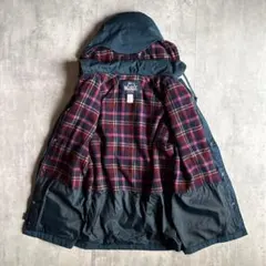 【80s Wool rich】マウンテンパーカー　裏地チェック　usa製　紺タグ