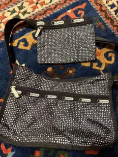 ドット柄 ショルダーバッグ　レスポ 美品