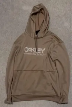 OAKLEY ベージュ フード付きパーカー