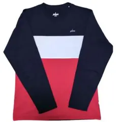 princeプリンス テニス MS2005 メンズ長袖Tシャツ ネイビー白赤