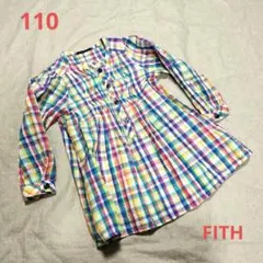 【FITH】フィス チェック　ワンピース 110