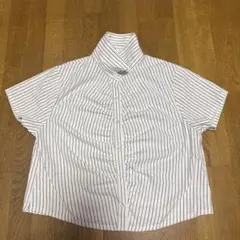 ハニーズ　ストライプ半袖シャツ