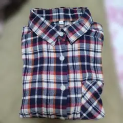MUJI 長袖 チェックシャツ Sサイズ