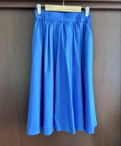 ブルー　フレアスカート サイズ36