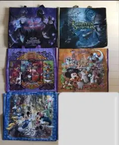 ディズニー　ショッピングバッグ　大5点　おまけ付き