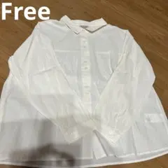 ホワイト長袖シャツ 55x63cm