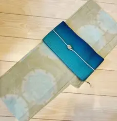 板締め絞り グリーン 浴衣 未使用 - メルカリ