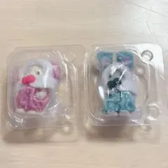 シルバニアファミリー 赤ちゃんカラフルウサギコスチューム 緑 ピンク