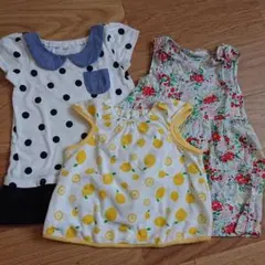 キッズ女の子ワンピース&トップス 3点