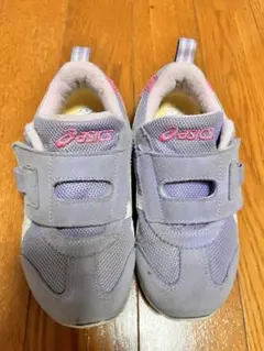 ASICS キッズシューズ ピンク　紫