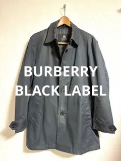 BURBERRY BLACK LABELシングルコート チンストラップ付 黒 Lのサムネイル