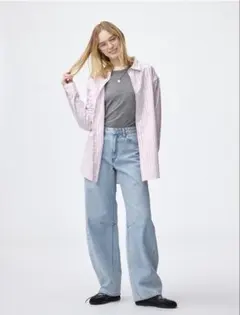 バレルレッグジーンズA+EC(丈長め81.0cm) M